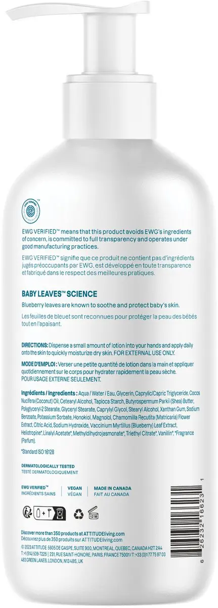 Attitude Baby Leaves Bodylotion 473ml - Goedenacht