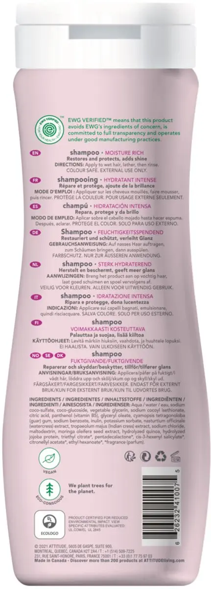 Attitude Super Leaves Shampoo Voedend - 473ml