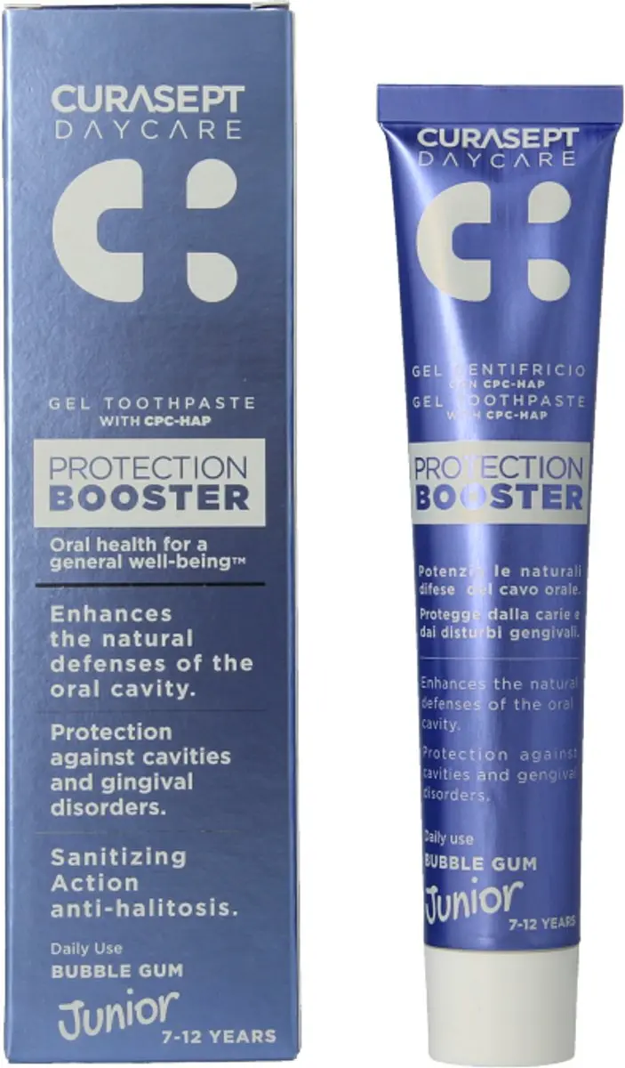 Curasept Daycare Protection Booster Tandpasta Junior 50ml - Bubble Gum