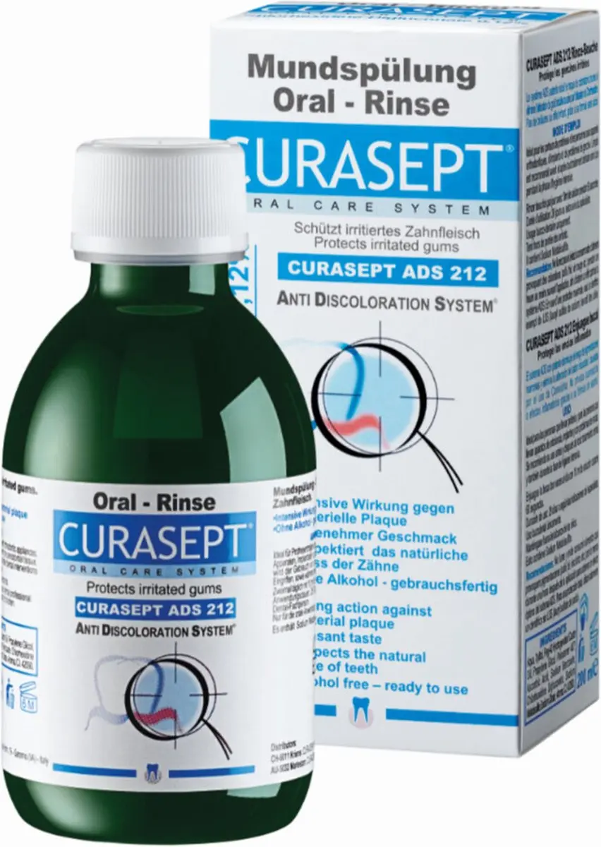 Curasept Mondspoeling 0,12% CHX 2x200ml