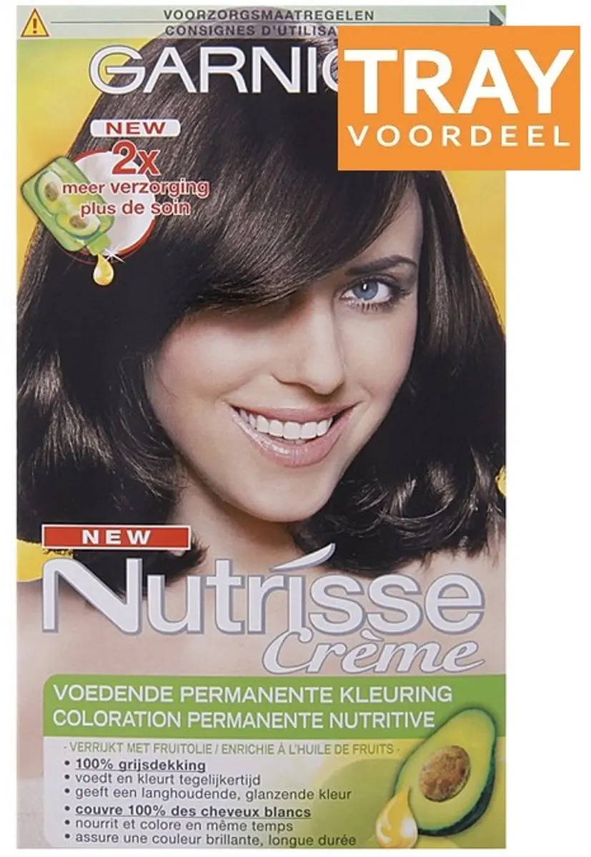 Garnier Nutrisse Crème Donkerbruin Haarkleur 6 Stuks