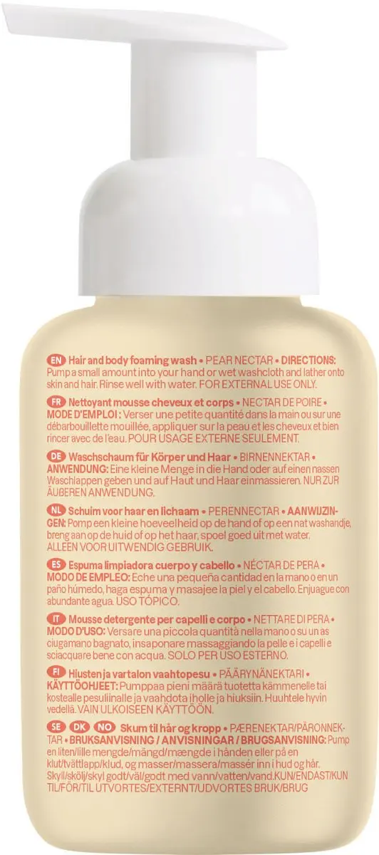 Attitude Baby Leaves 2in1 Foaming Wash Pear Nectar 295ml