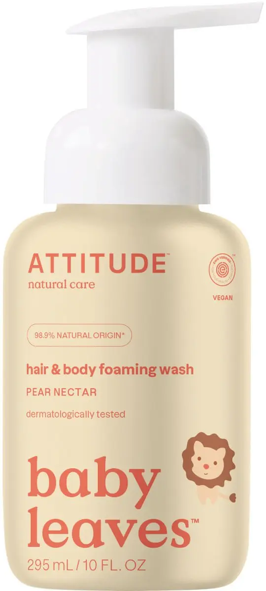 Attitude Baby Leaves 2in1 Foaming Wash Pear Nectar 295ml