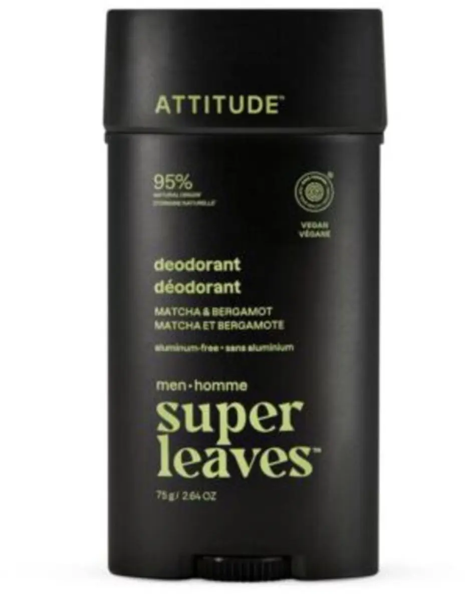 Attitude Super Leaves Men Deodorant Matcha & Bergamot 75g