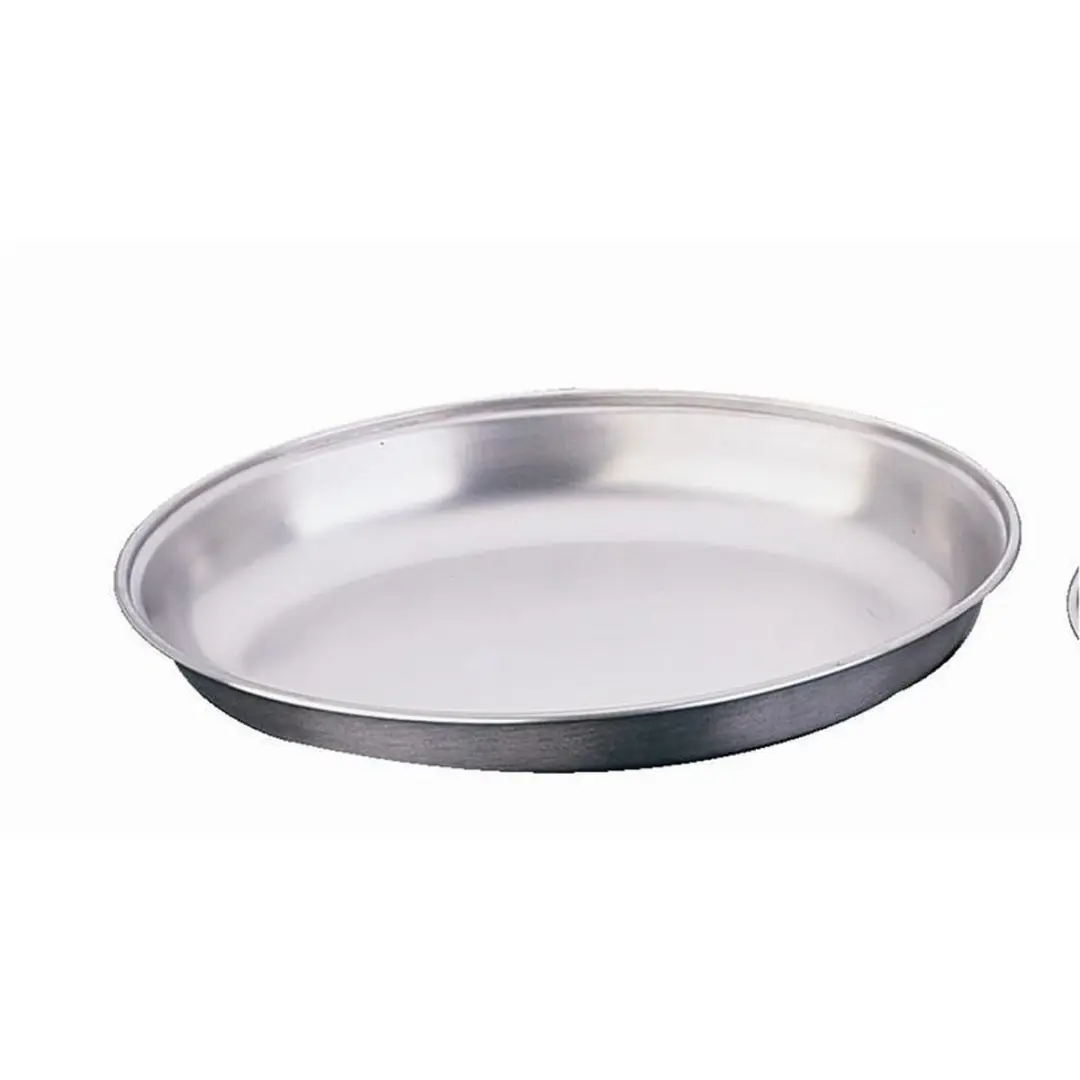 Olympia P179 RVS Ovale Dekschaal 25.4cm - Grijs