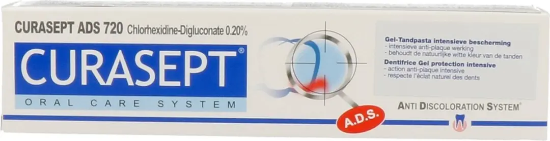 Curasept ADS 720 Gel-Tandpasta CHX 0,20% 75ml - afbeelding 6 van 6