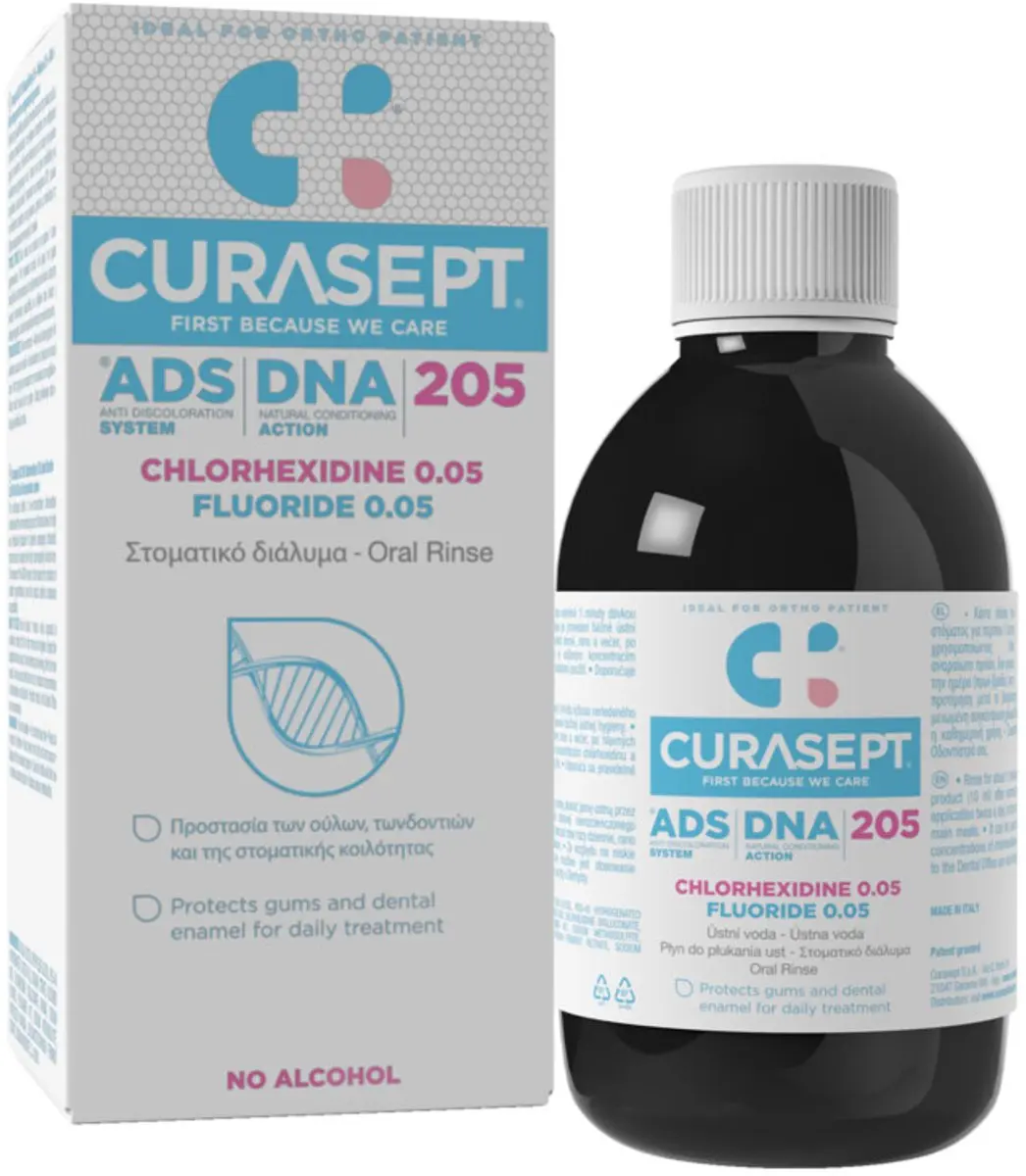 Curasept ADS DNA Mondspoeling 0,05% CHX + 0,05% FL 200ml