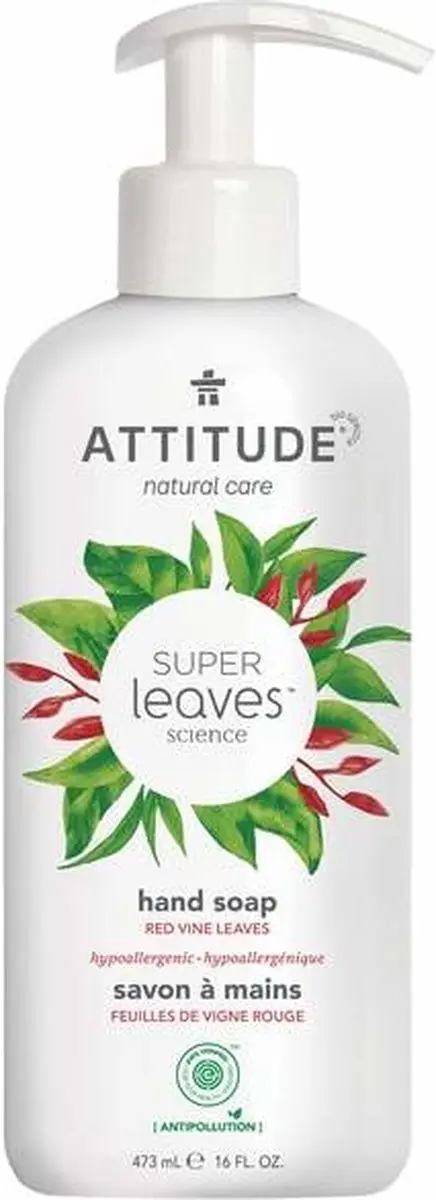 Attitude Natuurlijke Handzeep Red Vine Leaves 473ml - afbeelding 6 van 6