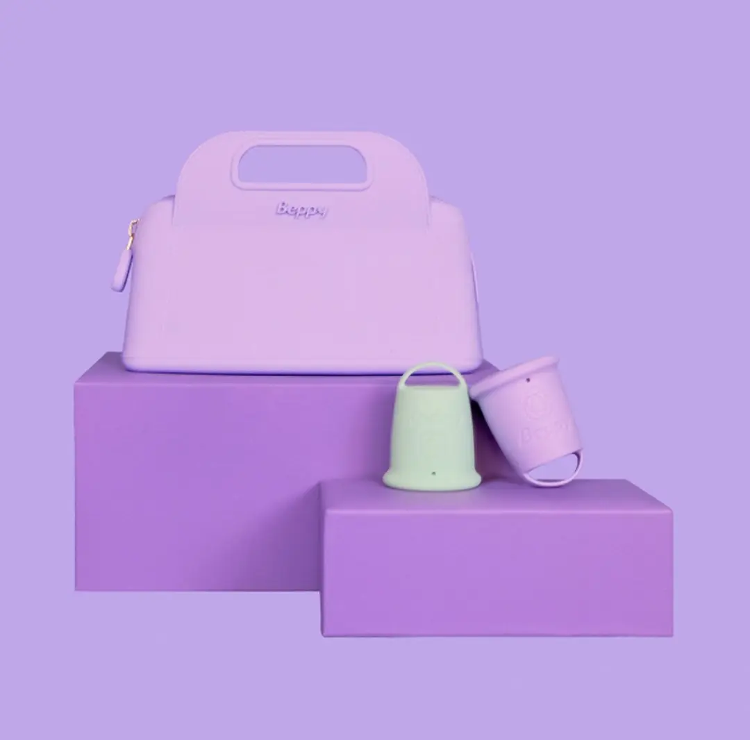 Beppy Menstruatieset Wonder - 2 Menstruatiecups M - Turquoise & Paars