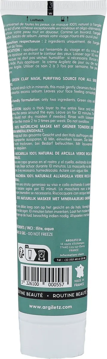 Argiletz Klei Mini Tube Groen 150g