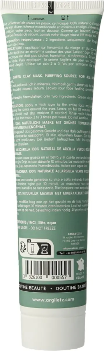 Argiletz Klei Mini Tube Groen 150g