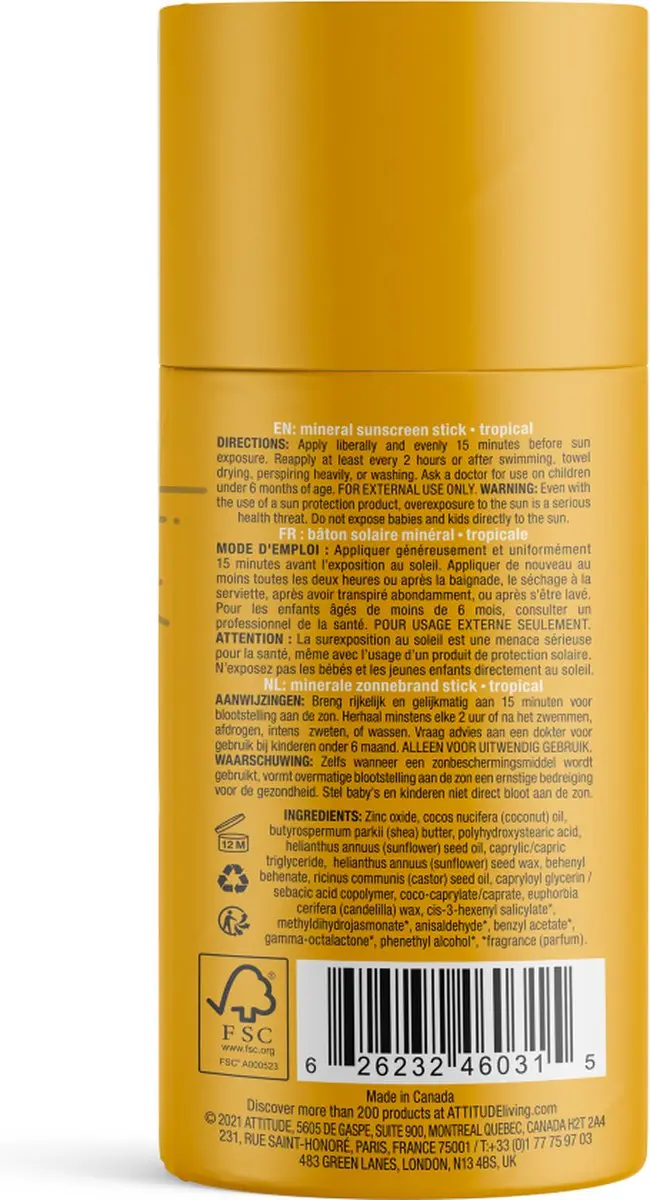 Attitude Dagcreme 90g