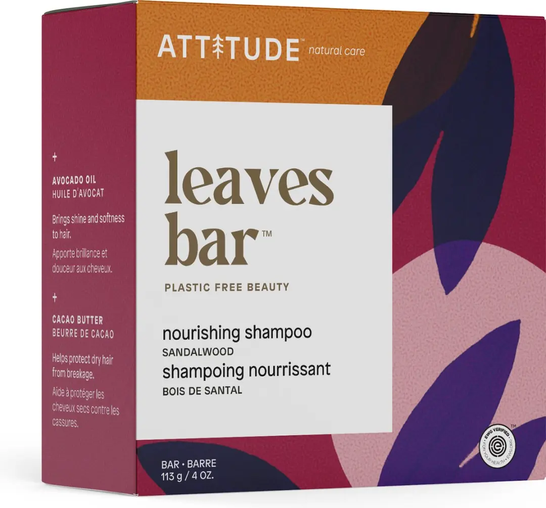 Attitude Leaves Bar Voedende Shampoo Sandalwood 113g