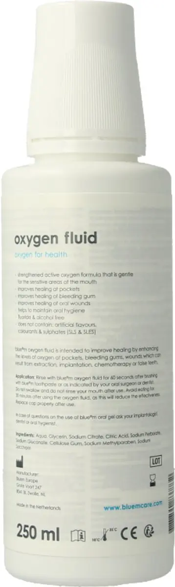 Bluem Oxygen Fluid Mondwater 250ml