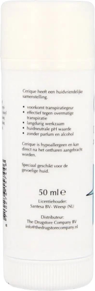 Cerique Ongeparfumeerd Deodorant 50ml