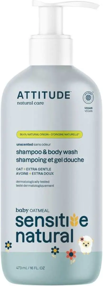 Attitude Baby Haar & Lichaamswash 473ml