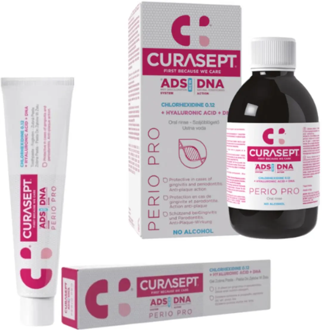 Curasept ADS DNA Perio Pro CHX 0,12% Mondspoelmiddel + Tandpasta