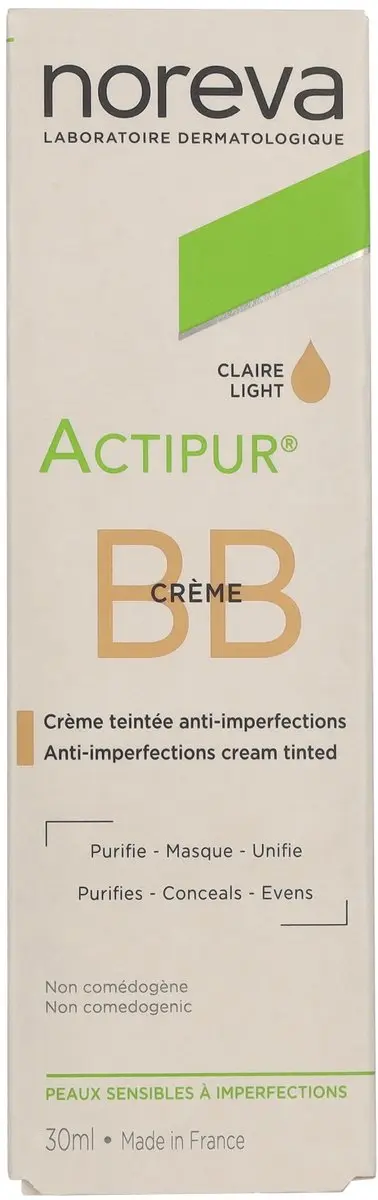 NOREVA Actipur BB Crème Anti-Imperfections 30ml - 30 Stuks