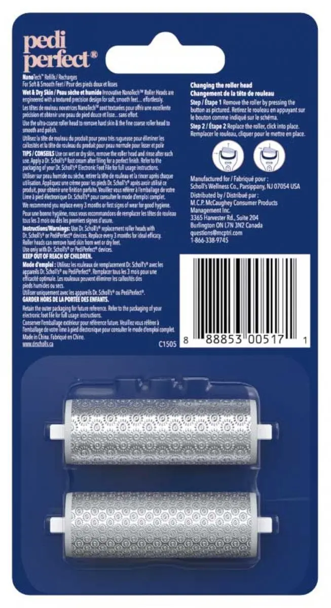 Scholl Pedi Perfect 2 Navullingen Nano Tech - 2 Stuks