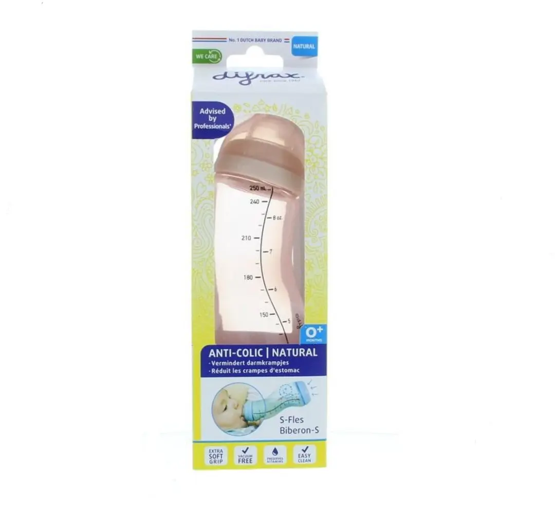 Difrax Anti-Koliek Voedingsfles 250ml
