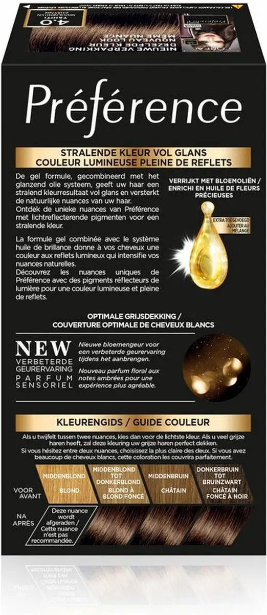 L'Oréal Paris Preference Haarkleuring 04 Tahiti - 3 Stuks