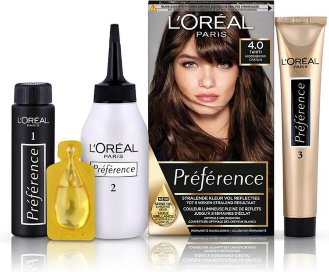 L'Oréal Paris Preference Haarkleuring 04 Tahiti - 3 Stuks