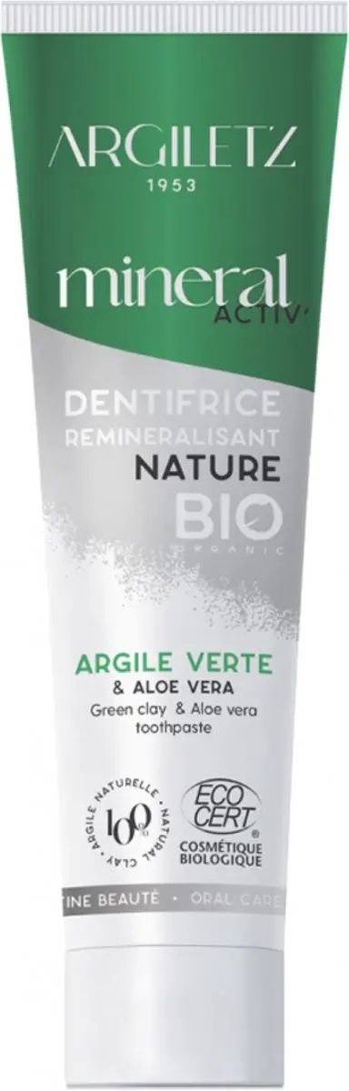 Argiletz Dentifrice Bio Aloe Vera 75ml