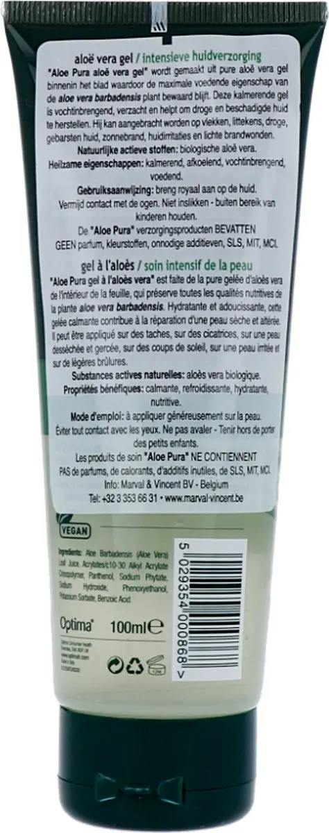 Aloe Pura Optima Aloe Vera Bodygel 100ml