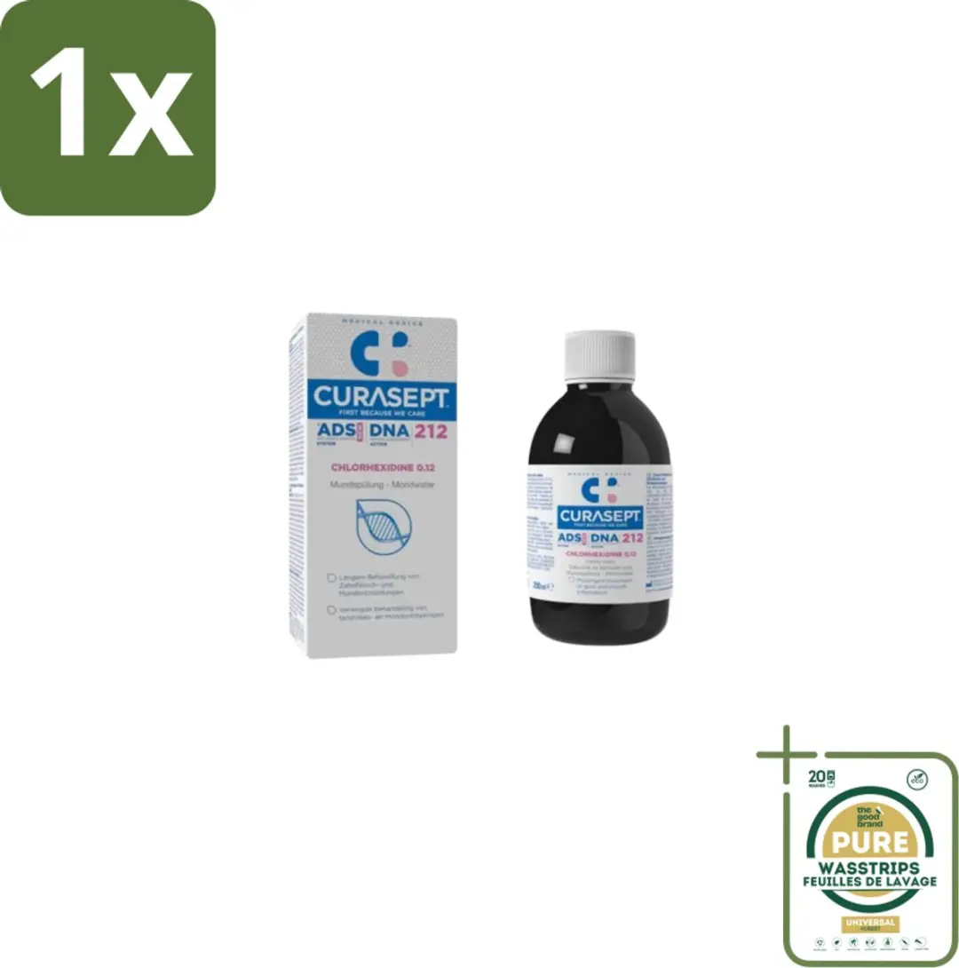 Curasept ADS DNA 212 Mondspoeling 0,12% CHX 200ml