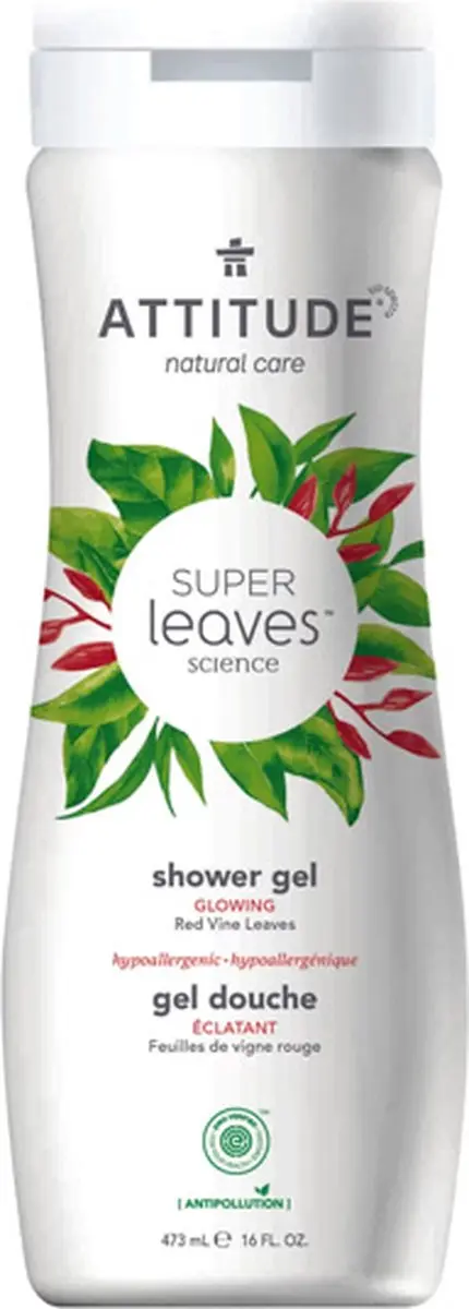 Attitude Super Leaves Glowing Red Vine Douchegel 473ml