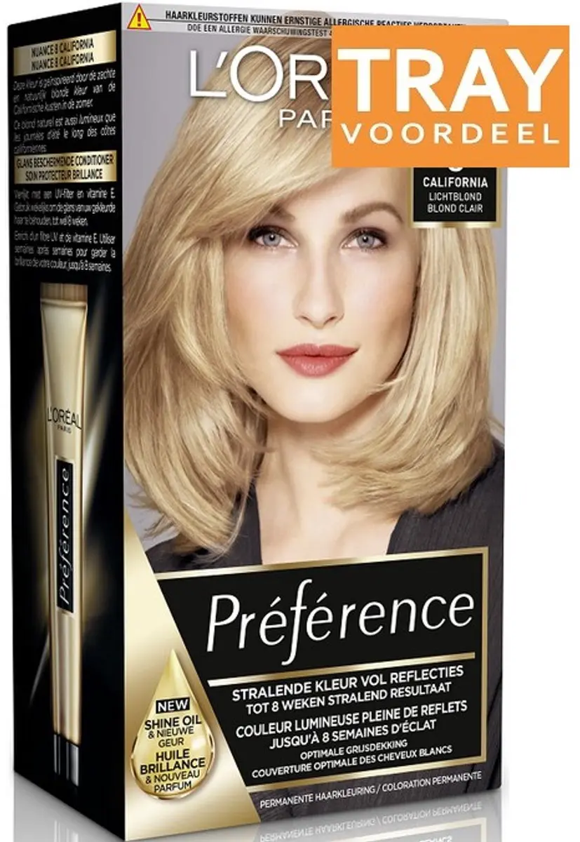 L'Oréal Paris Preference 8 California Lichtblond Haarverf