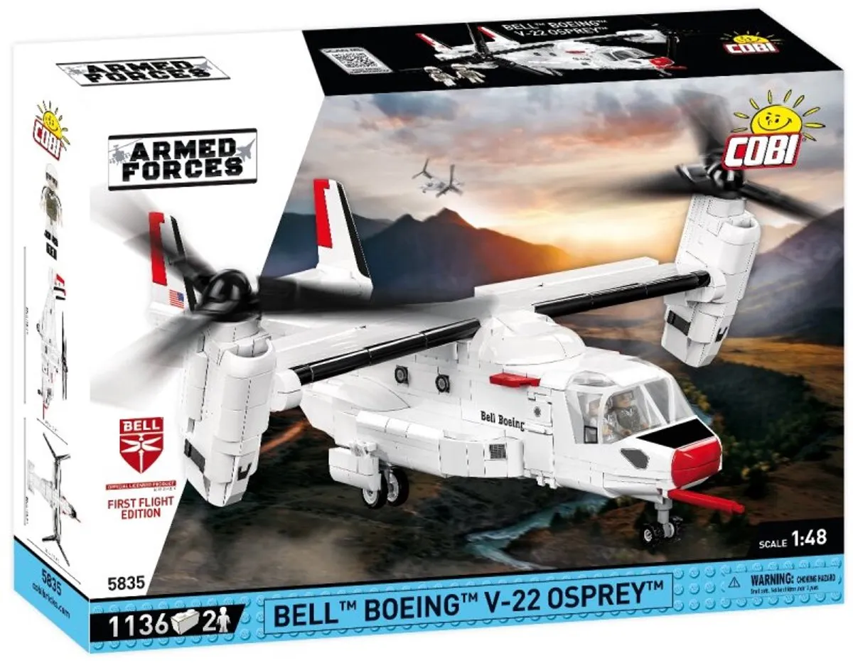 Cobi Bell Boeing V-22 Osprey Eerste Vlucht Editie - 1136 Onderdelen - Meerkleurig
