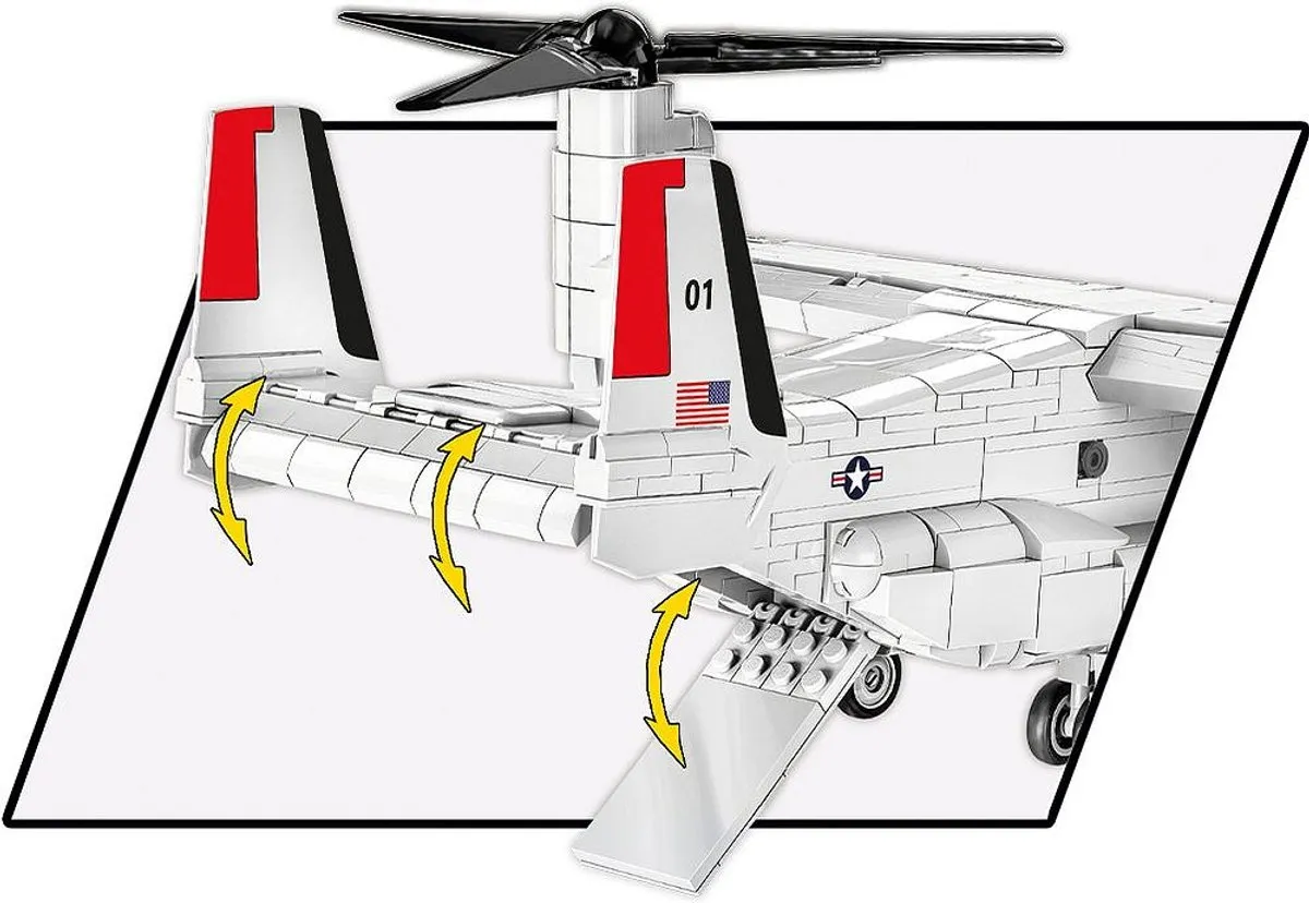 Cobi Bell Boeing V-22 Osprey Eerste Vlucht Editie - 1136 Onderdelen - Meerkleurig
