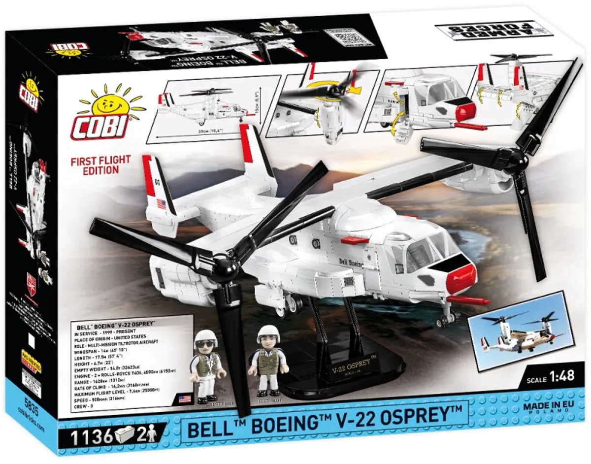 Cobi Bell Boeing V-22 Osprey Eerste Vlucht Editie - 1136 Onderdelen - Meerkleurig