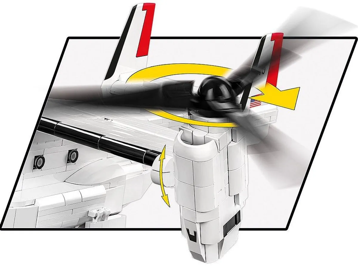 Cobi Bell Boeing V-22 Osprey Eerste Vlucht Editie - 1136 Onderdelen - Meerkleurig