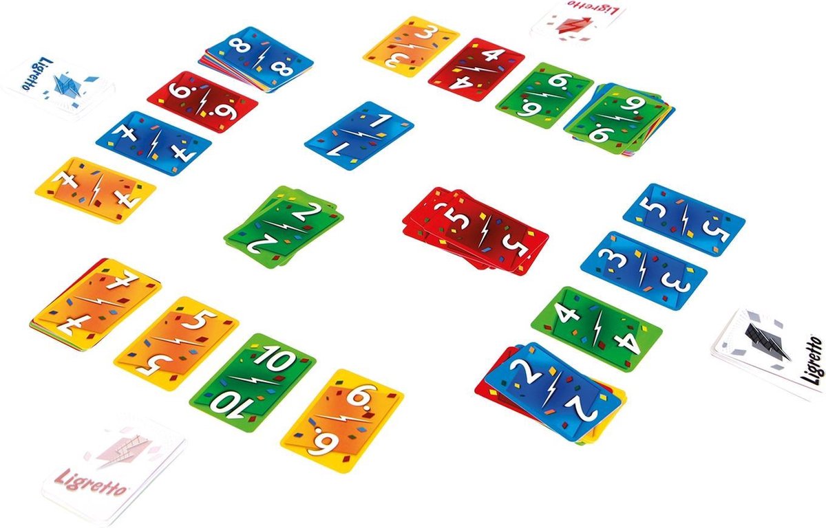 999 Games - Ligretto: Rood - Kaartspel - Iedereen speelt tegelijkertijd - Familiespel - Gezelschapsspel - Actiespel - Klein cadeautje