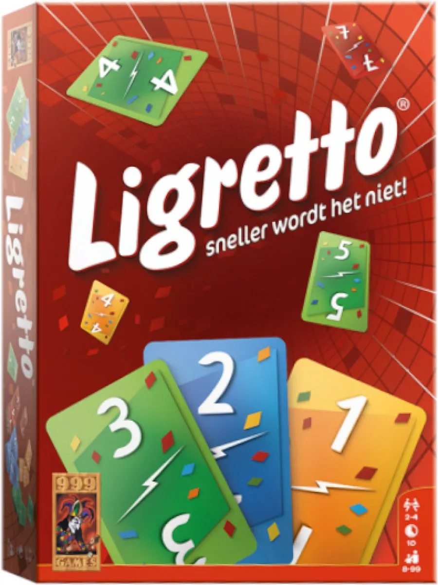 999 Games Ligretto Kaartspel Rood - 2-4 Spelers