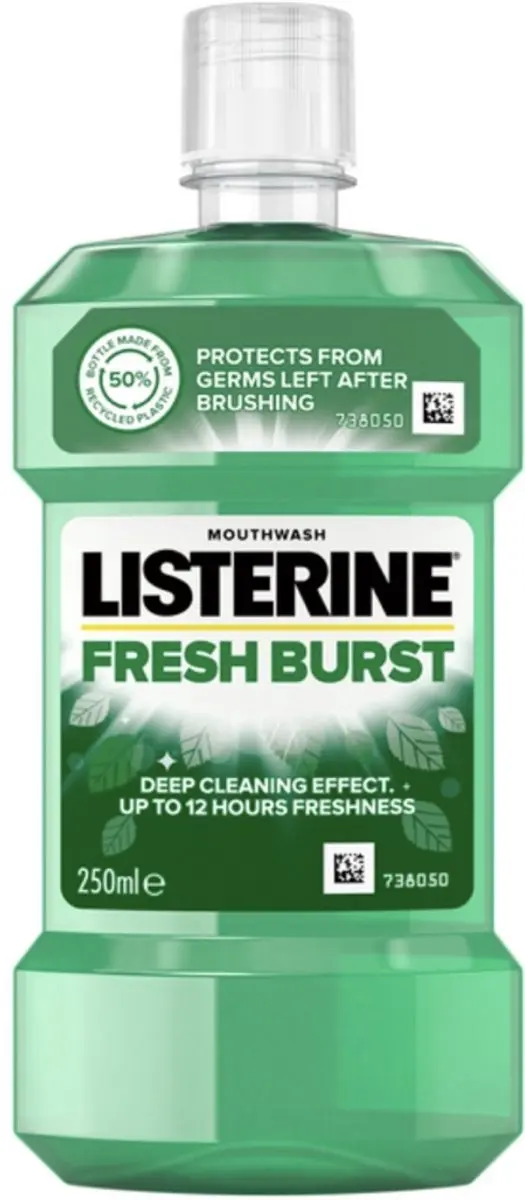 Listerine Fresh Burst Mondwater 250ml - 6 Stuks