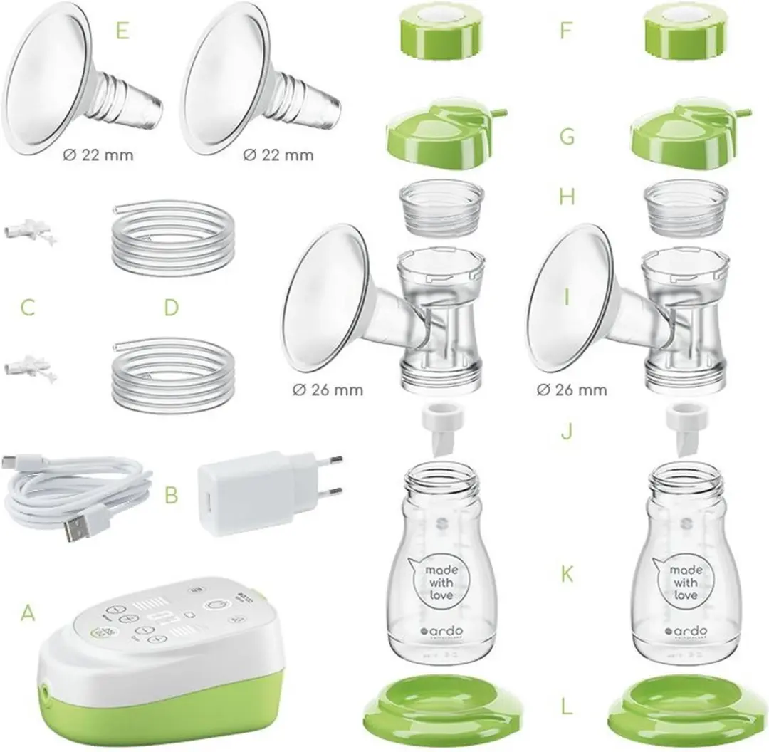 Ardo Alyssa Elektrische Borstkolf - Lichtgroen/Wit