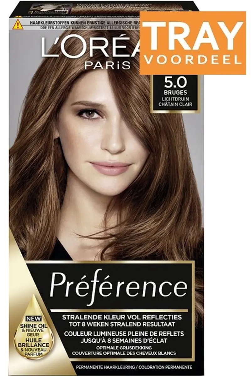 L'Oréal Paris Preference 5 Bruggen Lichtbruin Haarverf