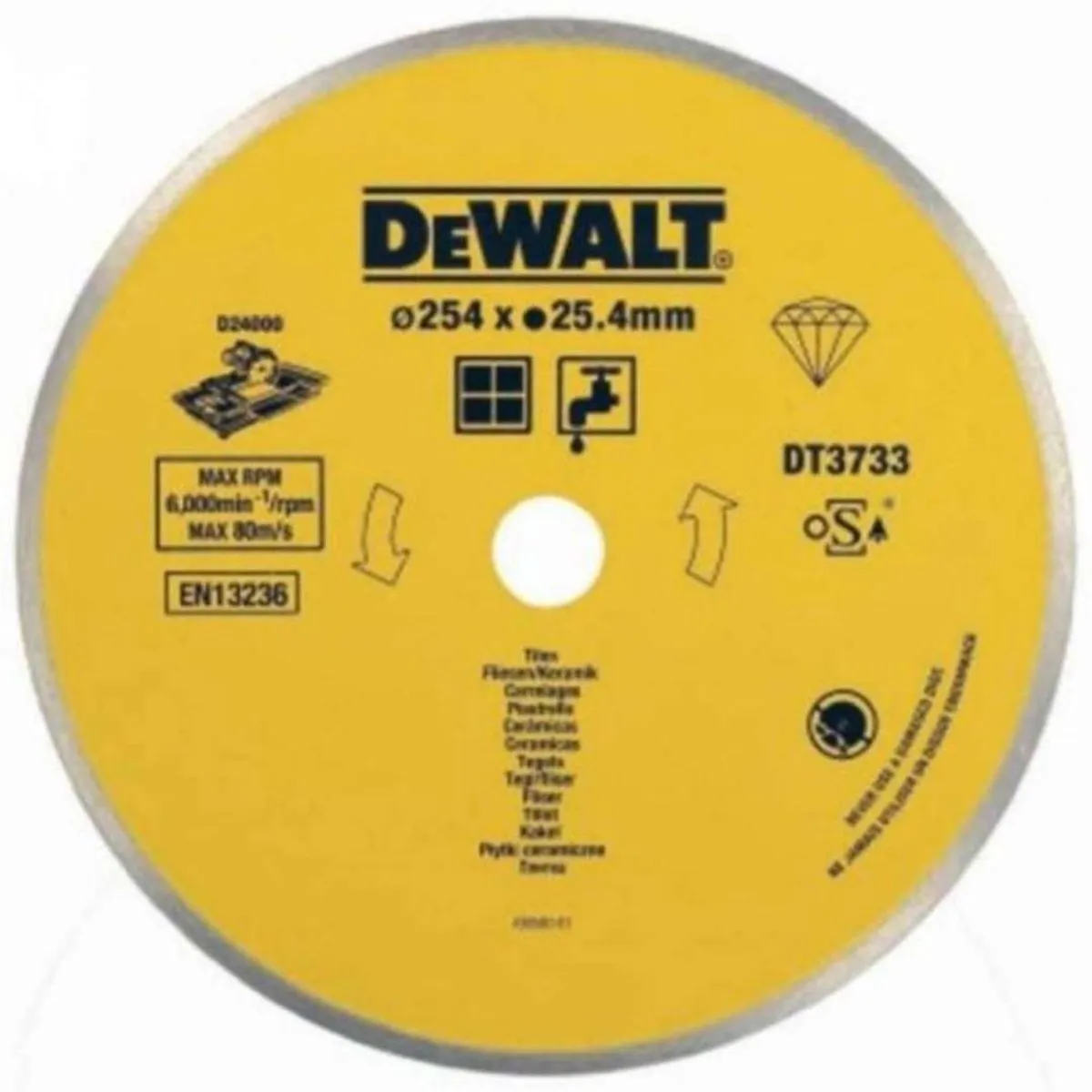 DeWalt DT3734 Diamantzaagblad 250x25,4mm - Beton/Steen