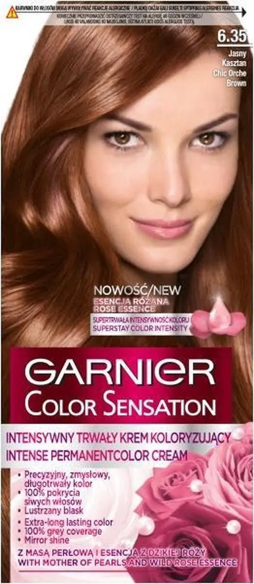Garnier Color Sensation 6.35 Szykowny Jasny Kasztan Permanent