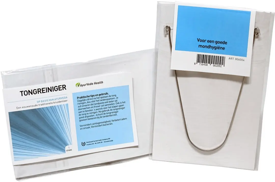 Ayurveda Health Tongschraper - Zilver