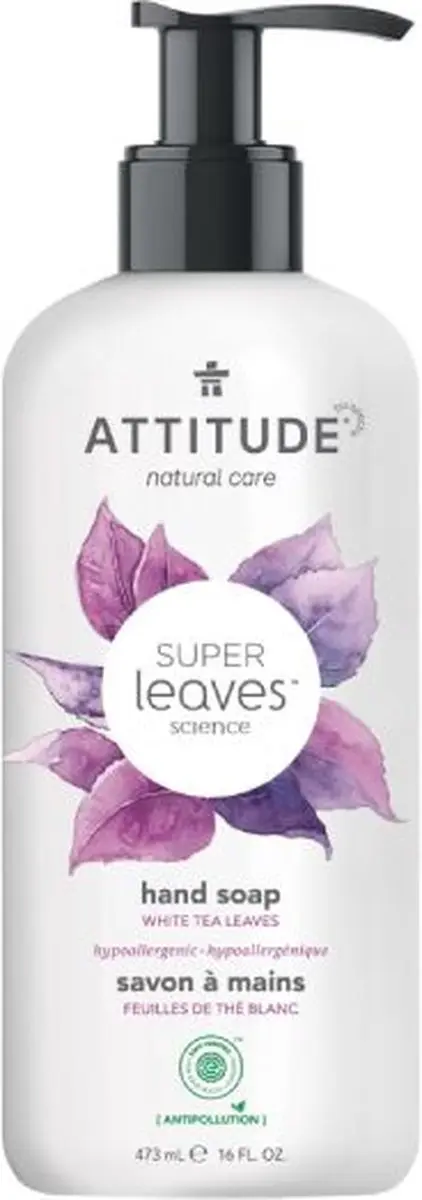 Attitude Natuurlijke Handzeep White Tea Leaves 473ml
