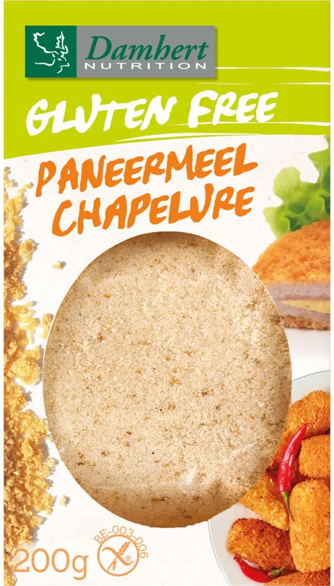 Damhert Glutenvrij Lactosevrij Paneermeel 200g