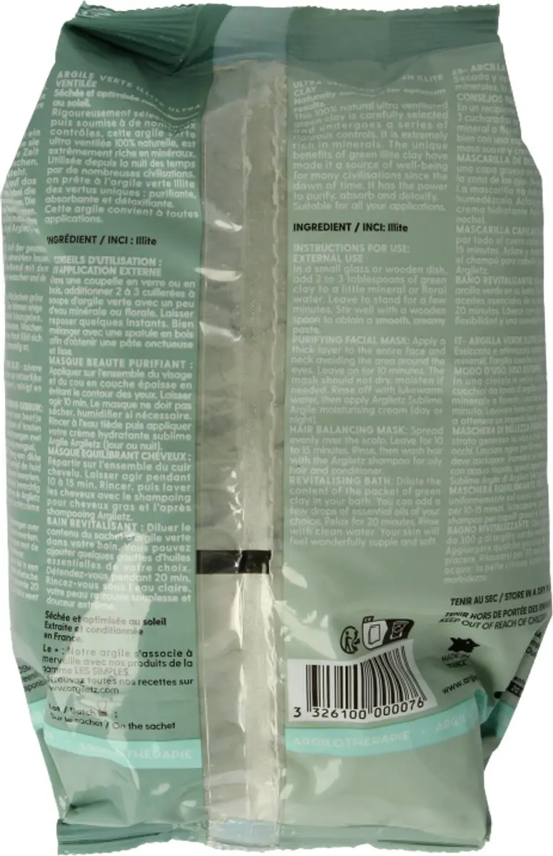 Argiletz Klei Superf Groen 300g