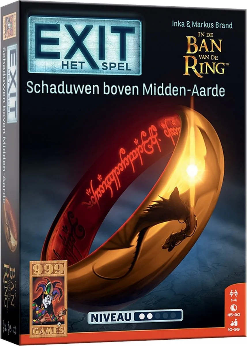 999 Games EXIT Schaduwen boven Midden-Aarde - Breinbreker - 1-4 Spelers