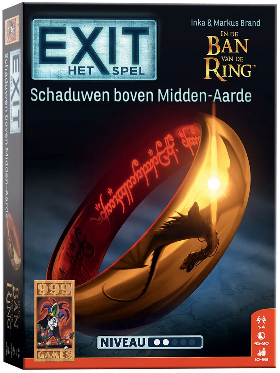 999 Games EXIT Schaduwen boven Midden-Aarde - Breinbreker - 1-4 Spelers