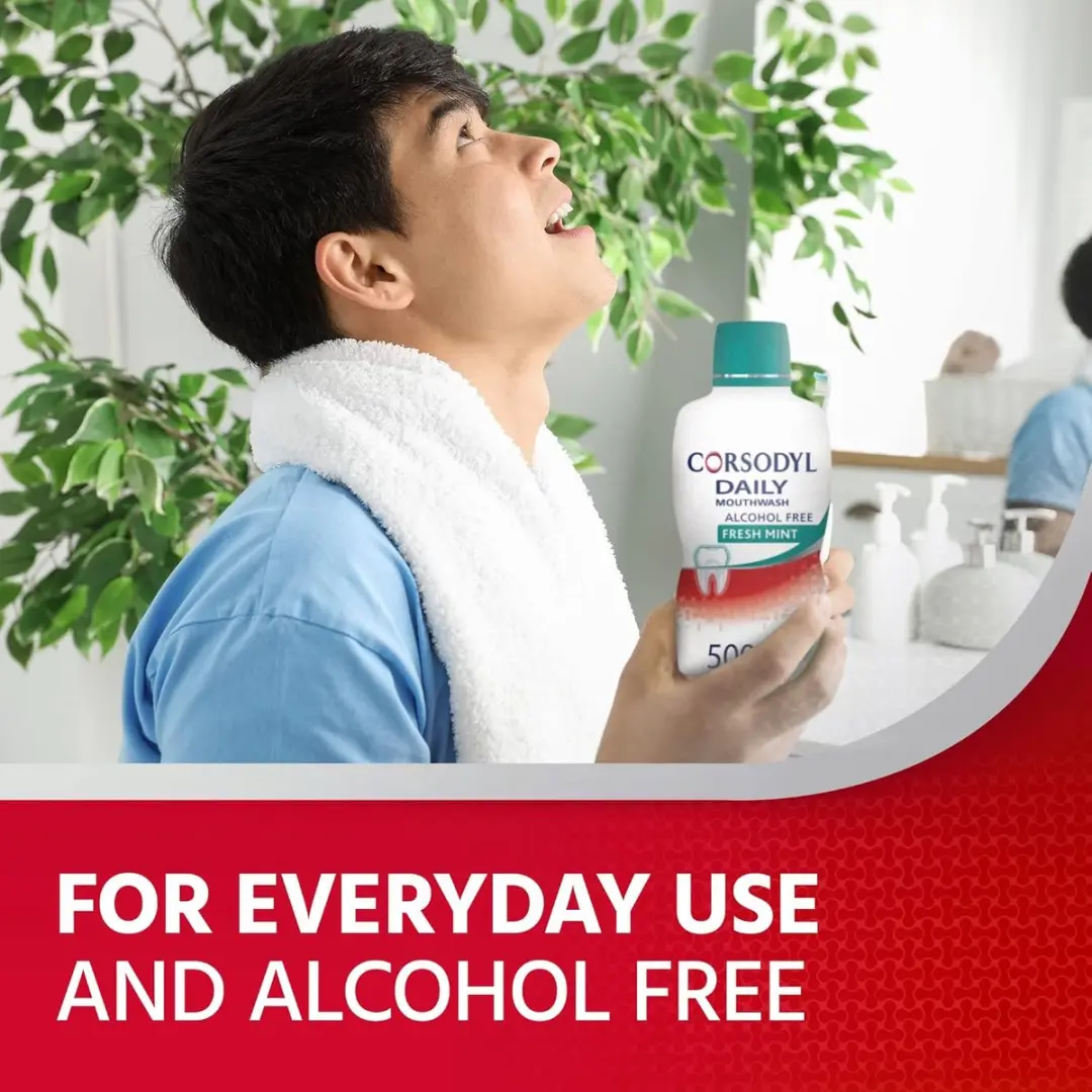 Corsodyl Gum Care Mondspoeling Alcoholvrij 500ml - Fresh Mint