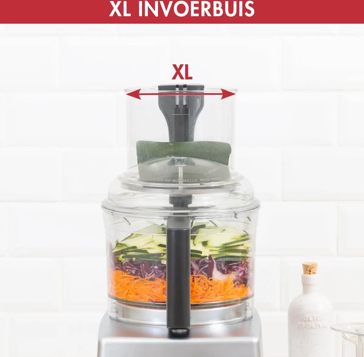 Magimix CS 5200 XL Foodprocessor 1100W - Mat Chroom